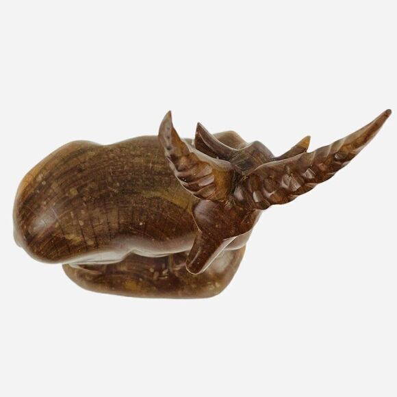 Vintage MCM Carved Natural Wood Gazelle Statue 15" African Folk Art Minimalist - Picture 6 of 12